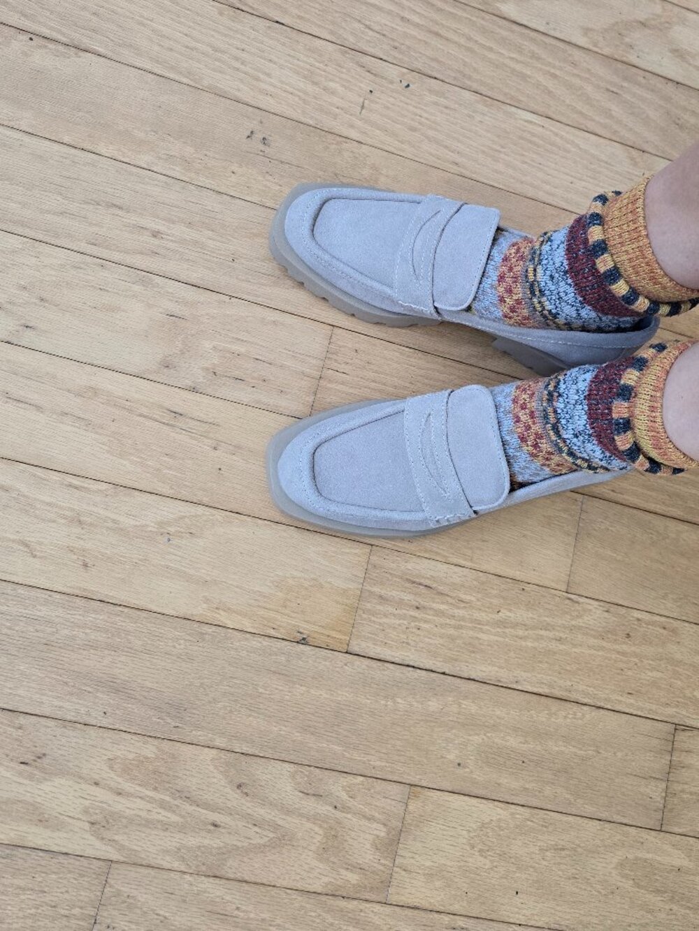 Dolce Vita | tan monochrome chunky platform loafers | WMS 10